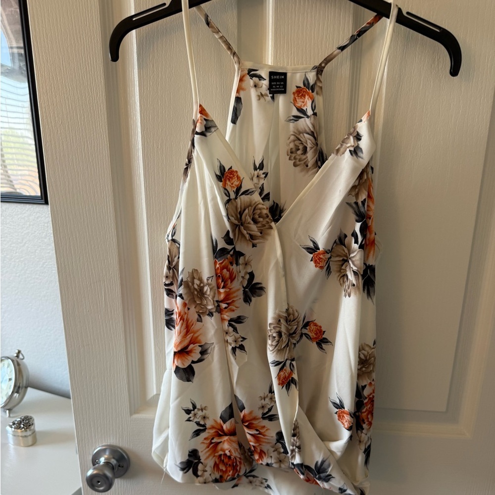SHEIN Clasi Floral Print High Low Hem Cami Top BUNDLE OF THREE - Picture 11 of 16
